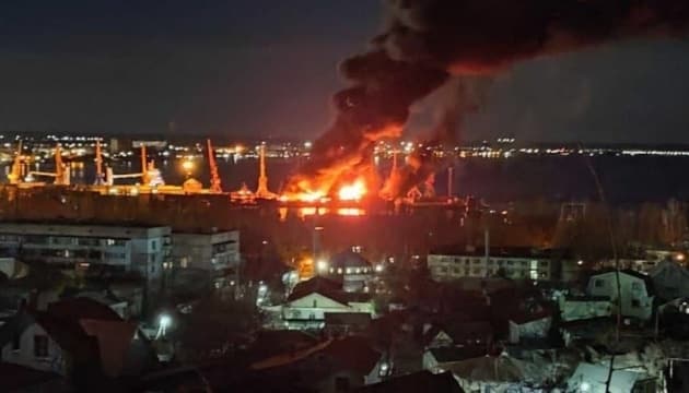 Підрив десантного корабля у Феодосії