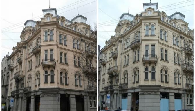 У будинку-пам'ятці в центрі Львова замінили автентичні вікна та пошкодили фасад