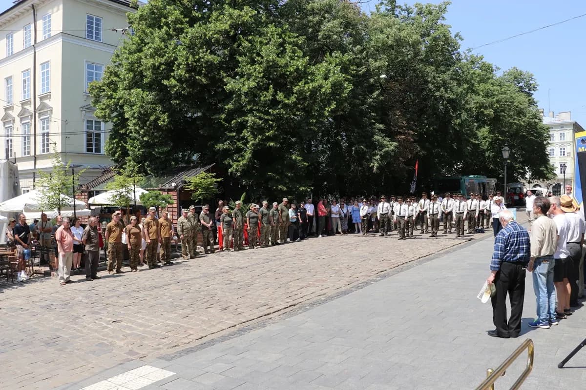 У Львові відзначили 85-ту річницю проголошення Акту відновлення Української Держави / фото: ЛОВА