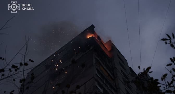 Наслідки удару росіян по Києву