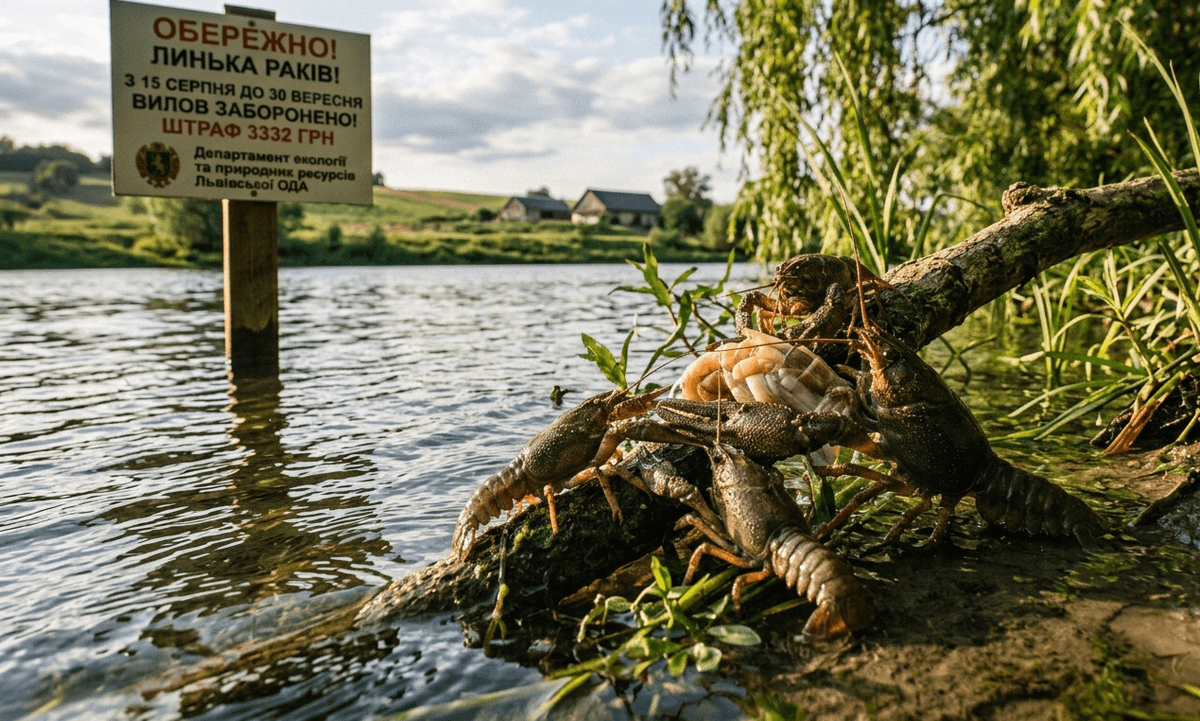 На Львівщині вводять заборону на вилов раків: дати та розмір штрафів