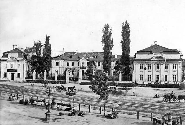 Ось таким розкішним був палац Бесядецьких у 1870-ті роки / фото Йозефа Едера.