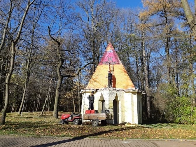 У Стрийському парку замалювали мурал, який створили студенти УКУ