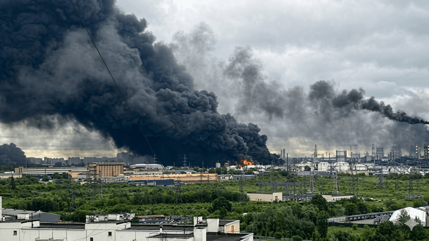 Повторний удар по Московському НПЗ загрожує столиці рф дефіцитом пального / фото з мережі