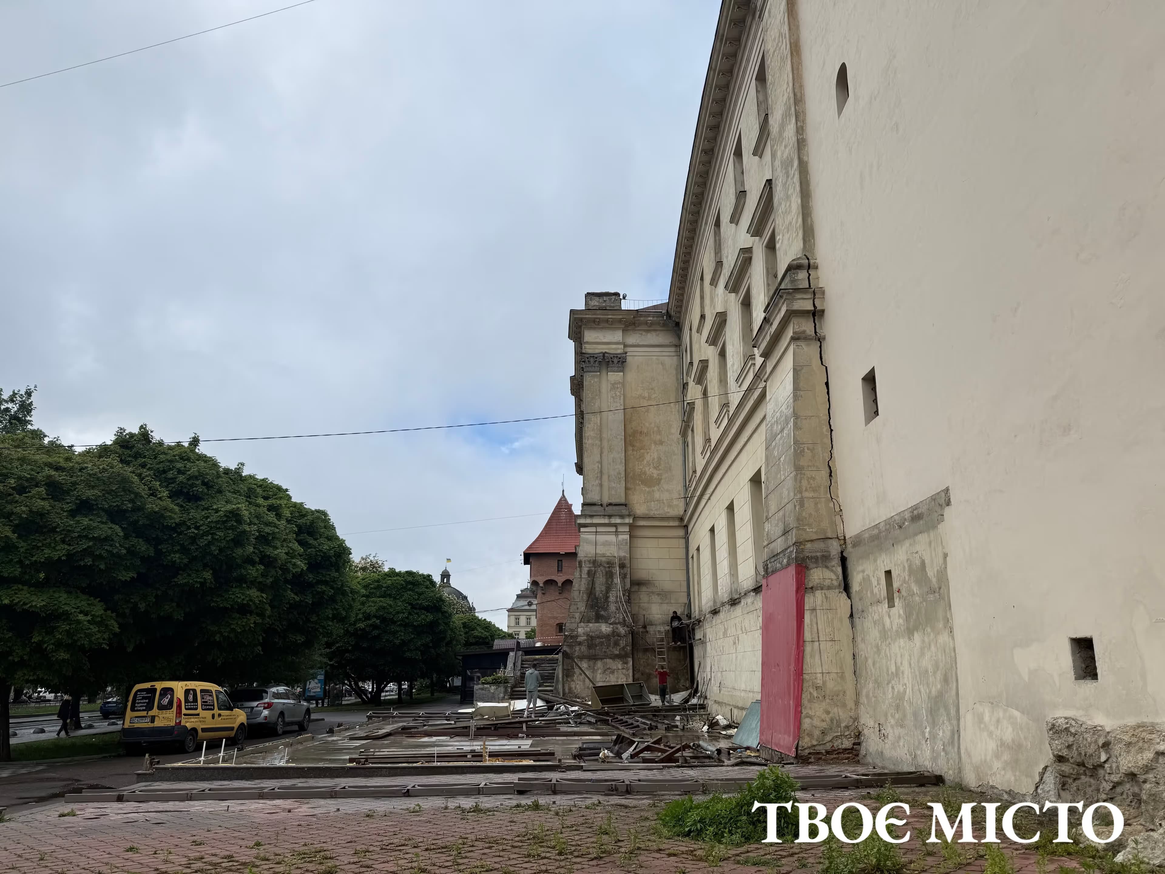 Місце, де був ресторан “Язиката теща” /Фото: Твоє місто, 12 травня
