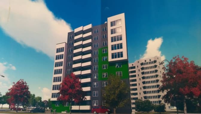 На вулиці Антонича у Львові зведуть багатоповерхівку. Візуалізація