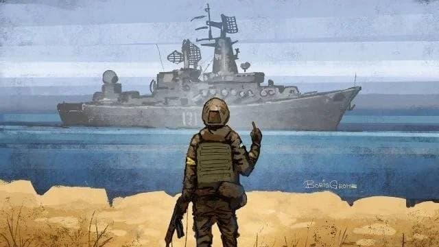 Справжнього автора фрази про російський корабель звільнили з полону