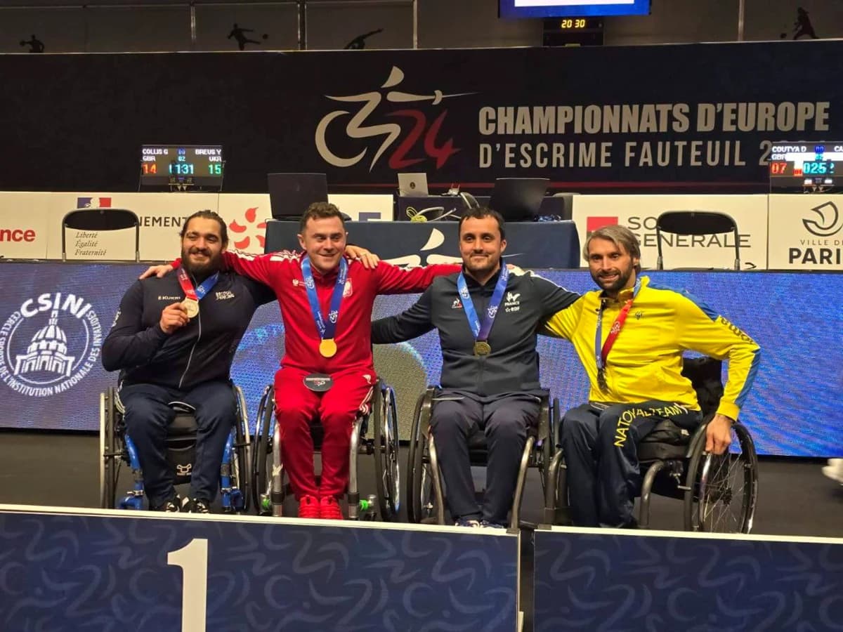 Парафехтувальники зі Львівщини здобули медалі на чемпіонаті Європи