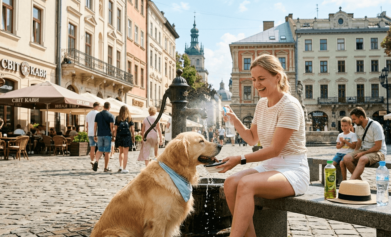 Медики наголошують на ризиках зневоднення та перегріву у спекотні дні / фото ілюстративне створене ШІ