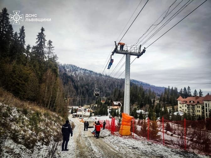 Із підйомника на горі Захар Беркут евакуювали всіх людей