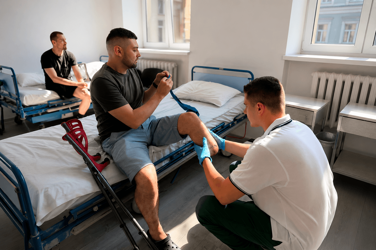 В Університетській лікарні військові безкоштовно отримують індивідуальні протези, виготовлені у власній майстерні, та проходять тривалу реабілітацію / фото ЛОВА.