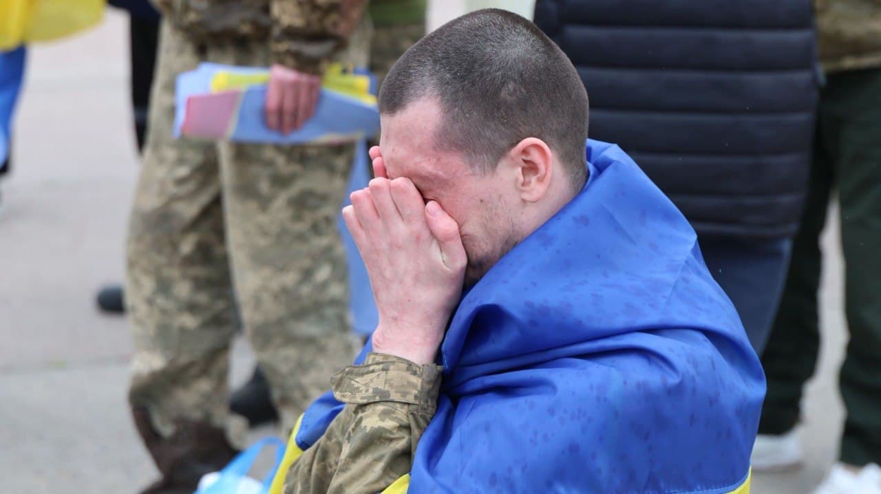Звільнені з полону 11 квітня / фото: Координаційний штаб