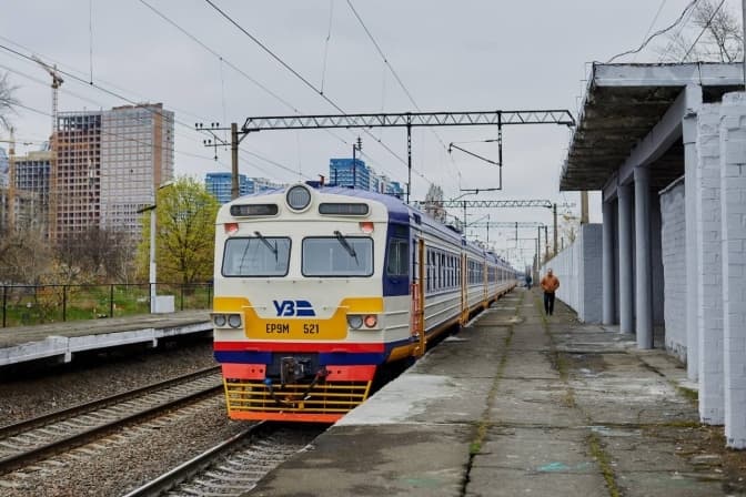 Київська кільцева електричка. Фото: з відкритих джерел