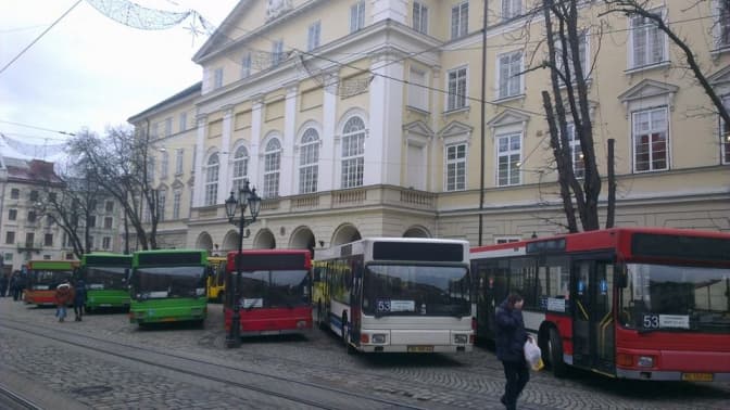 Пікет перевізників у Львові: розвиток ситуації