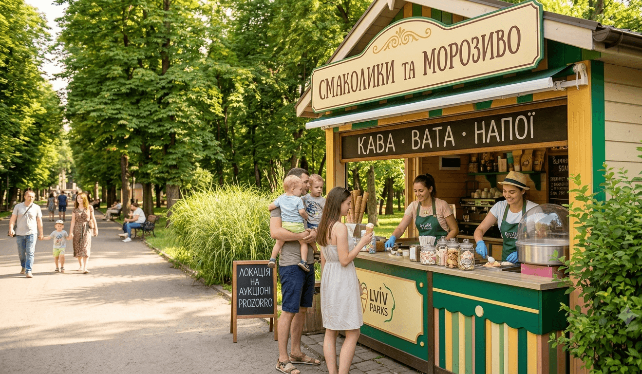 У парках Львова продають місця під торгівлю кавою, морозивом та іншими смаколиками / фото ілюстративне
