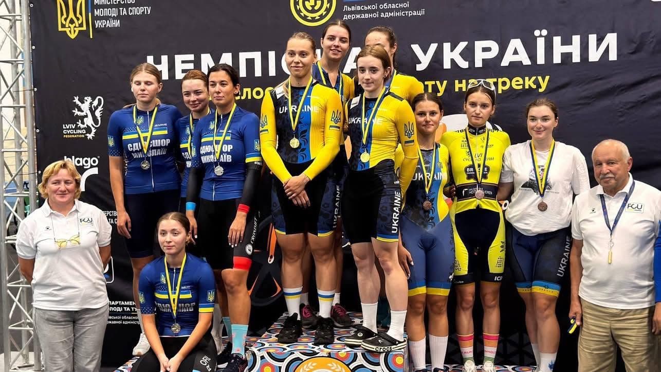 Львівські спортсмени здобули 13 медалей на чемпіонаті України з велоспорту на треку / фото: ЛОР