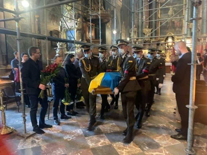 У Львові попрощались із бійцем Романом Галухою, який загинув на Сході