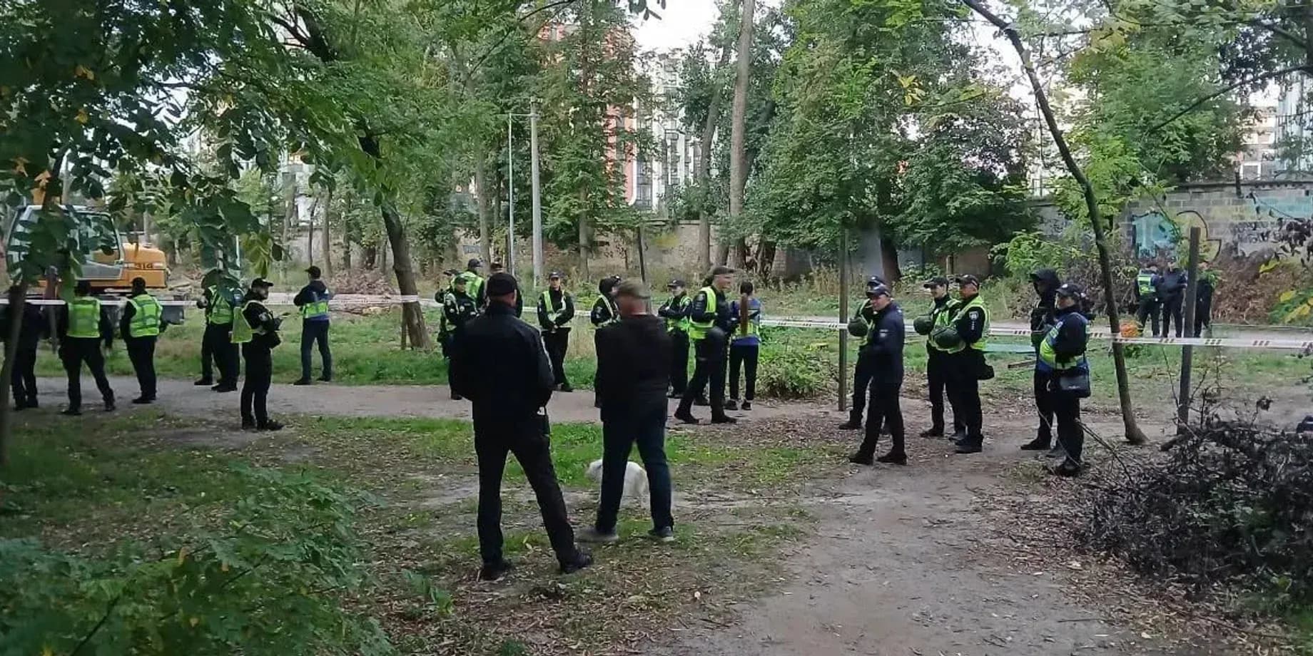 Сутички на Теремках. Фото: соцмережі