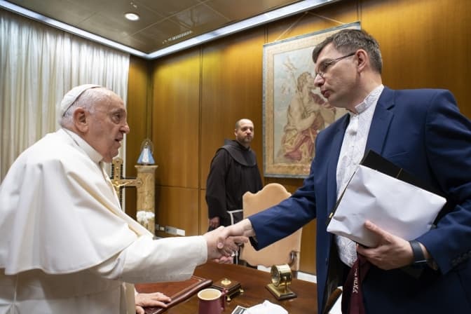 Ректор УКУ зустрівся з Папою Франциском у Ватикані