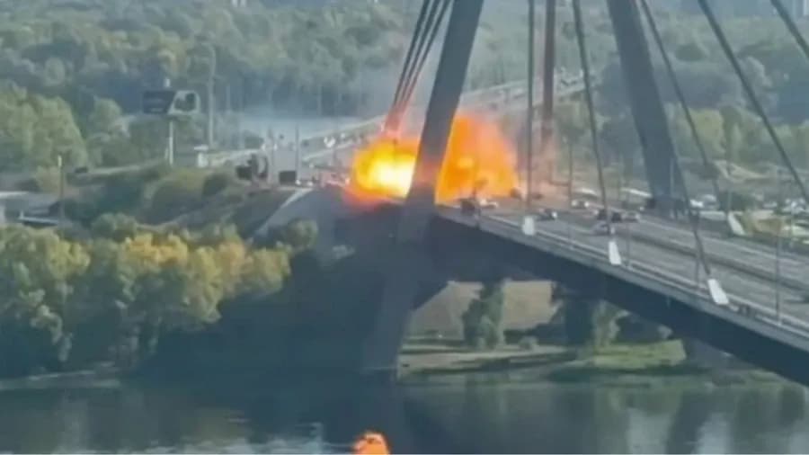 Пошкоджений Північний міст / Скриншот з відео