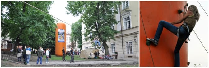 На вихідних у центрі Львова встановлять надувний скеледром