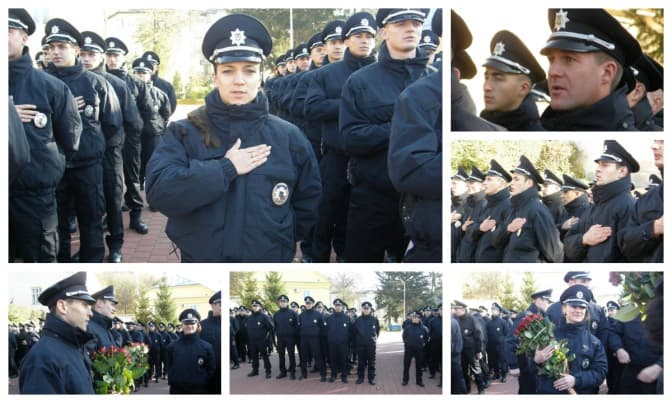 У Львові склали присягу ще 120 нових поліцейських. Фото