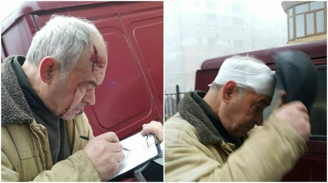 Львівський водій попросив пробачення у двірника, якому розбив голову