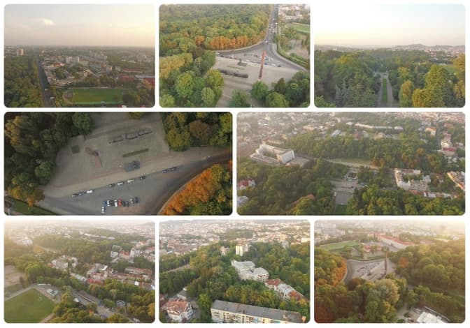 Як виглядає Парк культури у Львові з висоти пташиного польоту. Відео