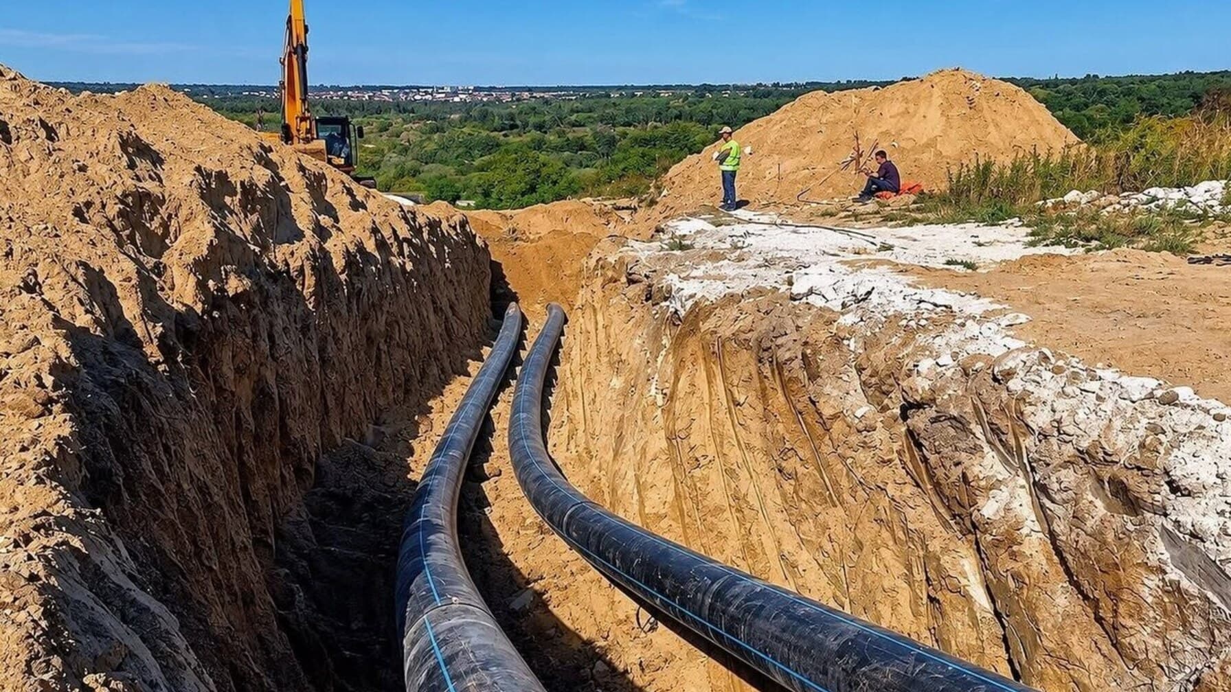 Мережу протяжністю понад 13 кілометрів планують повністю завершити до середини грудня / фото ЛМР.
