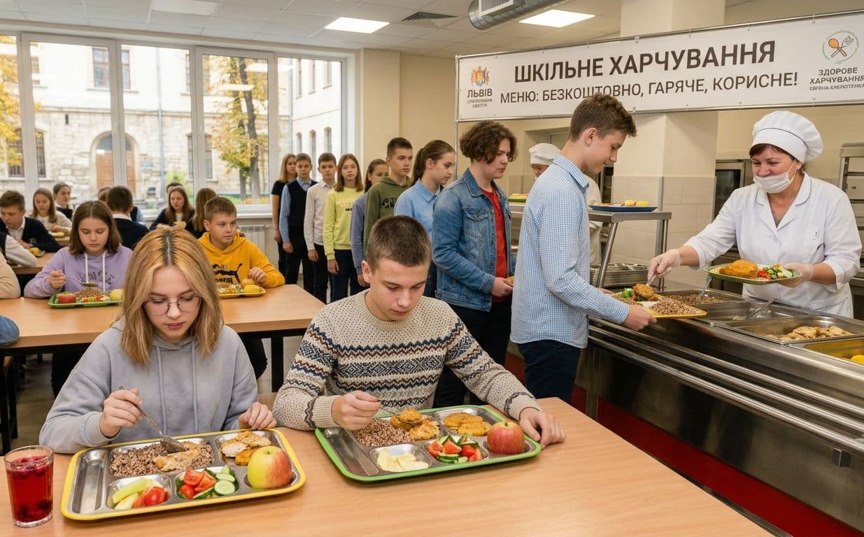 Вартість обіду у школаж становить від 72 до 82 гривень, які повністю компенсують із бюджету / фото ілюстративне.