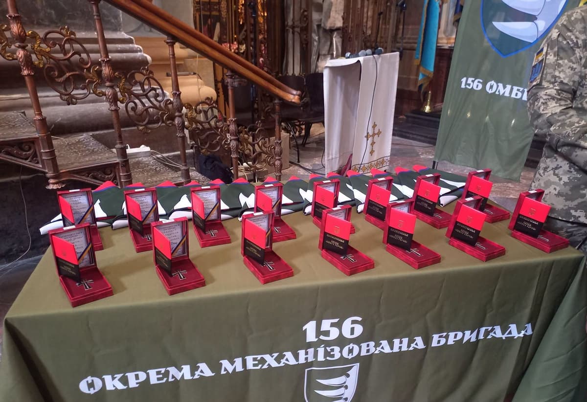 Нагорода посмертно: у Львові вшанували пам’ять полеглих воїнів 156 окремої механізованої бригади
