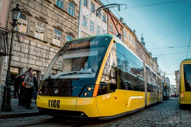 Ситуація на дорогах Львова. Через центр міста не курсують трамваї