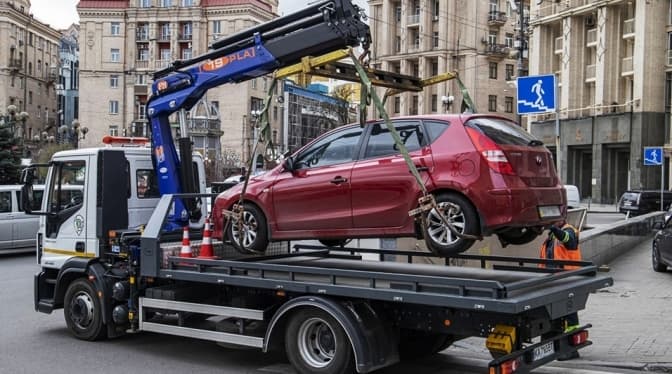 70% киян підтримують евакуацію авто. Результати опитування