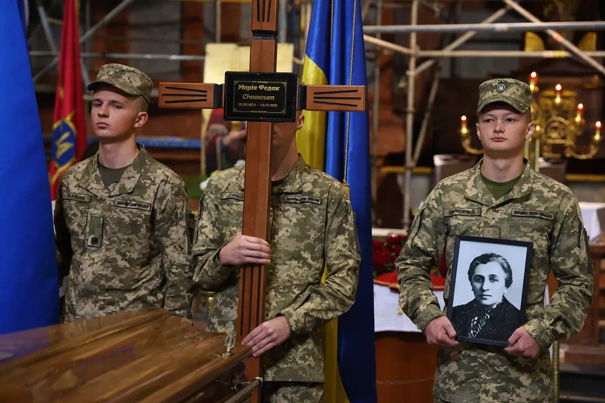 Прощання з Марією Федак у Гарнізонному храмі / фото: ЛОВА