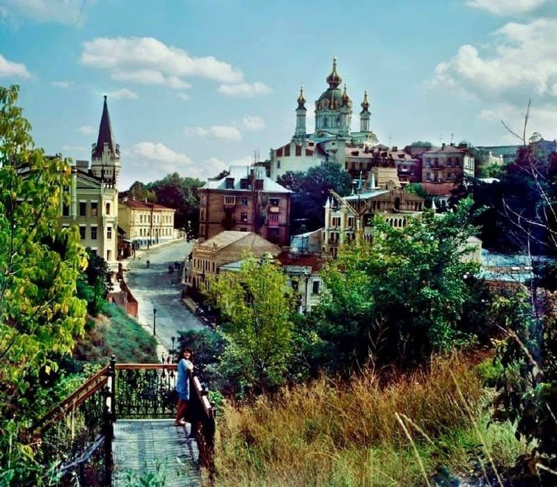 Андріївський узвіз 1994 рік. Фото: Всесвітній клуб киян Worldwide club of Kyivans