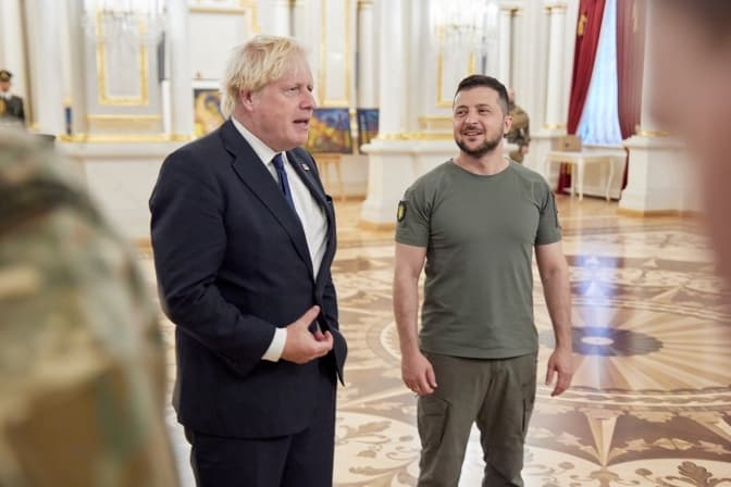 Борис Джонсон у Києві на День Незалежності / Фото з Twitter Джонсона