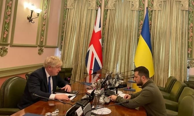 До Києва для зустрічі з президентом Зеленським прибув Борис Джонсон