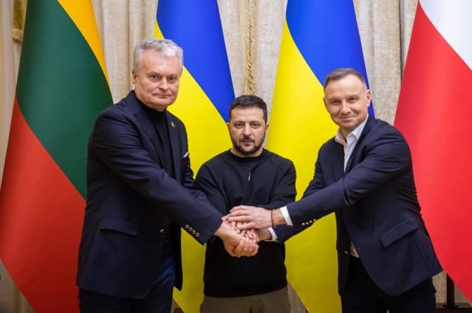 Зеленський, Дуда і Науседа несподівано зустрілися у Львові. Про що домовилися