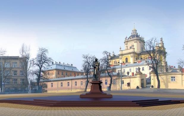 Як виглядатиме площа Юра: пам’ятник, рідкісні дерева, дорога