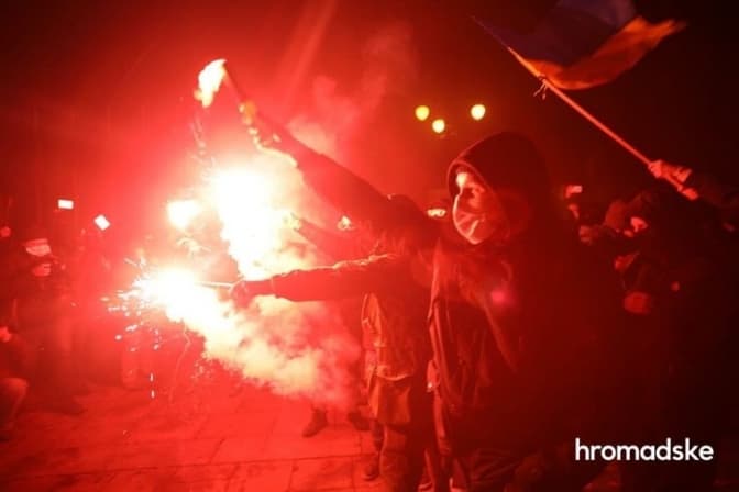 Штурм Офісу президента. Уночі між поліцією та протестувальниками сталися сутички