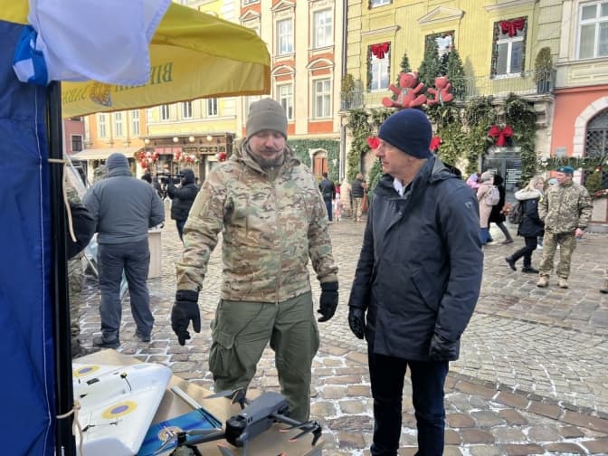 У Львові військові презентували службу у підрозділах безпілотників морської піхоти