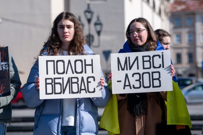 У Львові відбулася акція підтримки військовополонених. Фото
