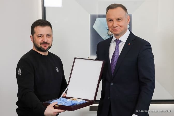 Дуда нагородив Зеленського найвищою нагородою Польщі