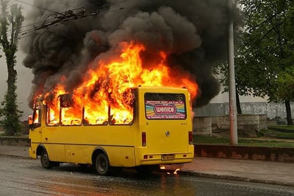 Що робити при пожежі у маршрутці?