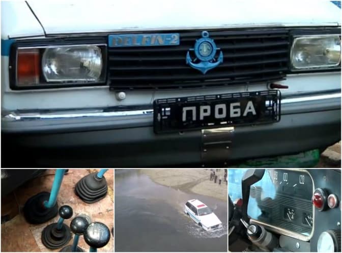Винахідник зі Львівщини створив унікальний автомобіль-човен. Відео