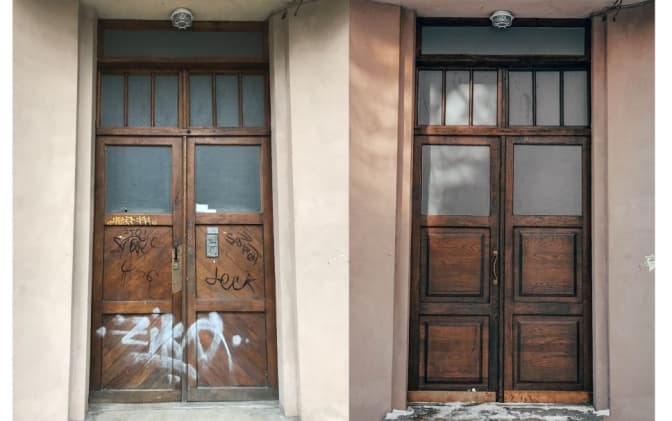 У Львові відновили історичні двері на вулиці Павлова. Фото