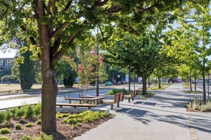У Львові облаштують бульвар із фонтаном, громадськими просторами і сквером. Візуалізація