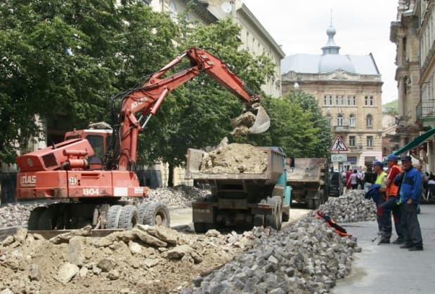 У центрі Львова ремонтують декілька вулиць. Перелік