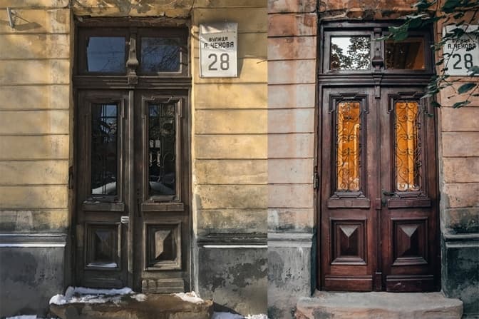 У Львові відновили історичні двері військового шпиталю на Чехова