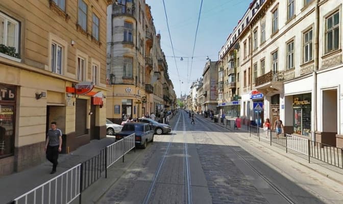 На вул Дорошенка почали роботи з облаштування скверу. Візуалізація